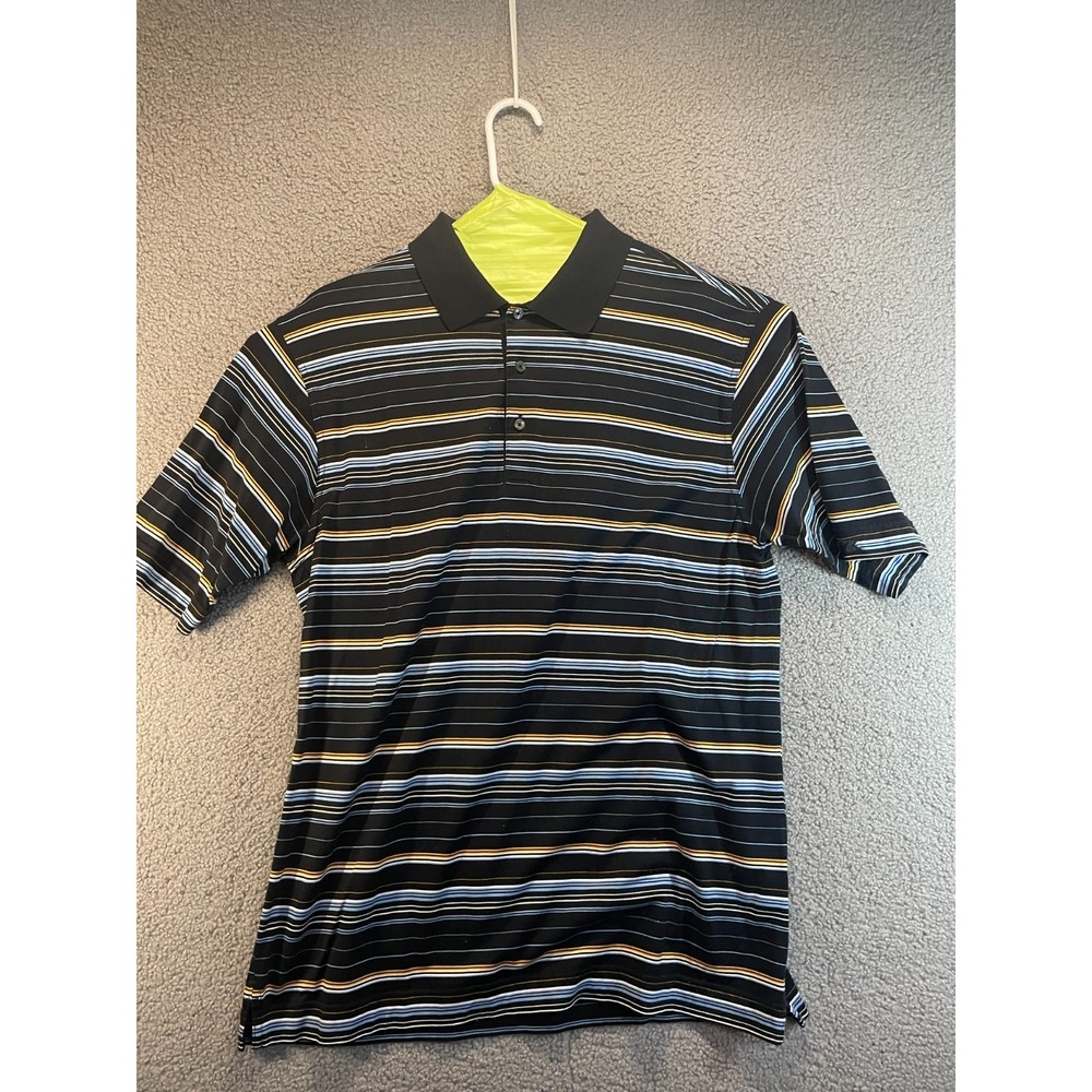 Cutter and Buck‎ Men's Signature Collection, Navy Striped Shirt, Size L